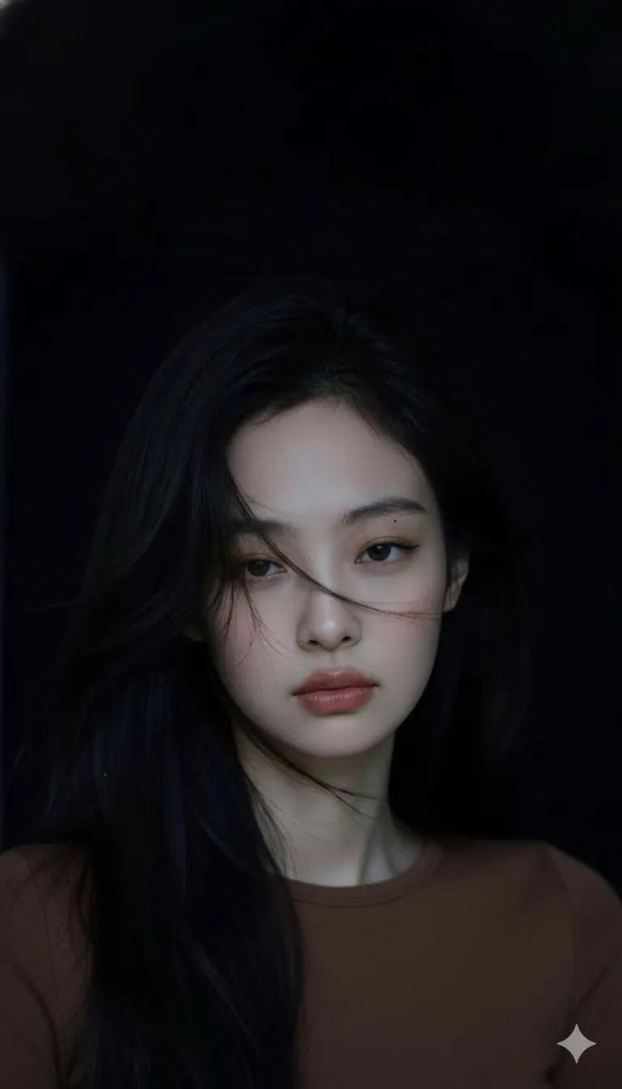 Moody Cinematic Portrait in Brown Top — output 1