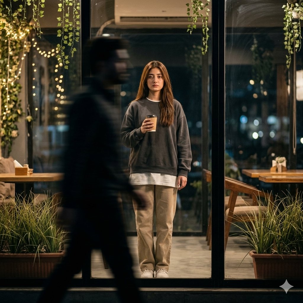 Profile / Avatar - Cinematic Night Café Subject — output 1