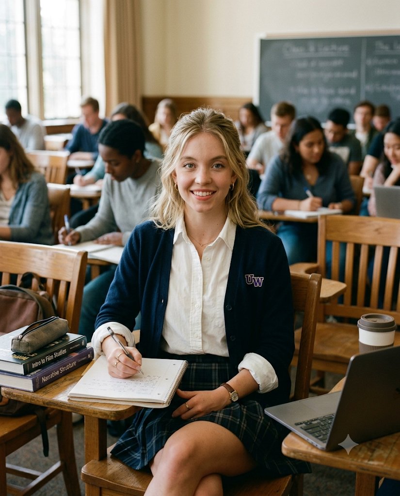 Profile / Avatar - Candid College Celebrity Portrait — output 1