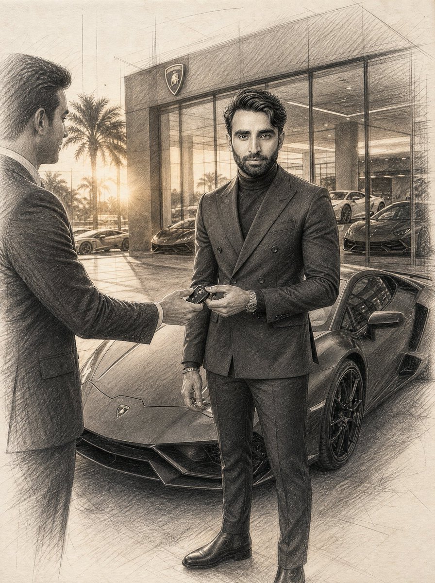 Social Media Post - Graphite Sketch Portrait of an Entrepreneur — output 1