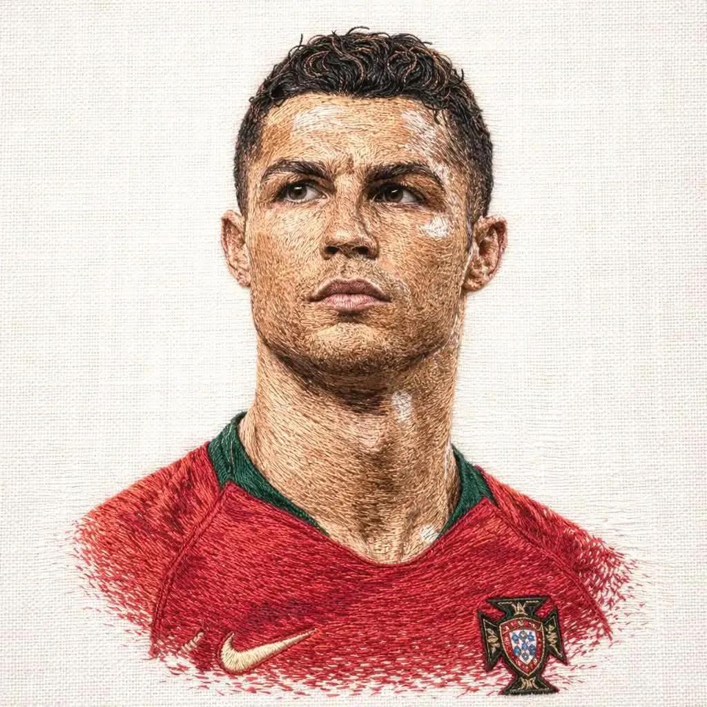 Poster / Flyer - Hyper-Detailed Footballer Portrait Sketch Prompt — output 1