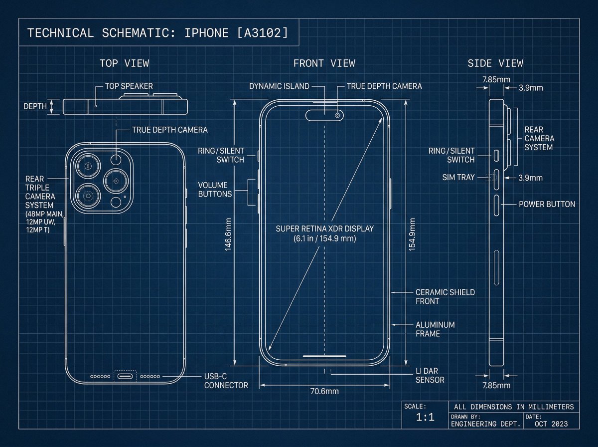 Infographic / Edu Visual - Technical Blueprint Drawing Prompt โ output 1