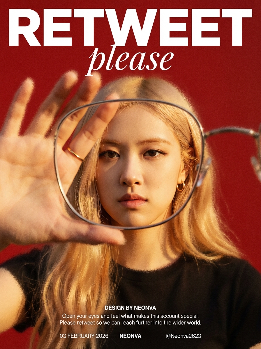 Rosé (BLACKPINK) Frosted Glass Poster Prompt — output 1