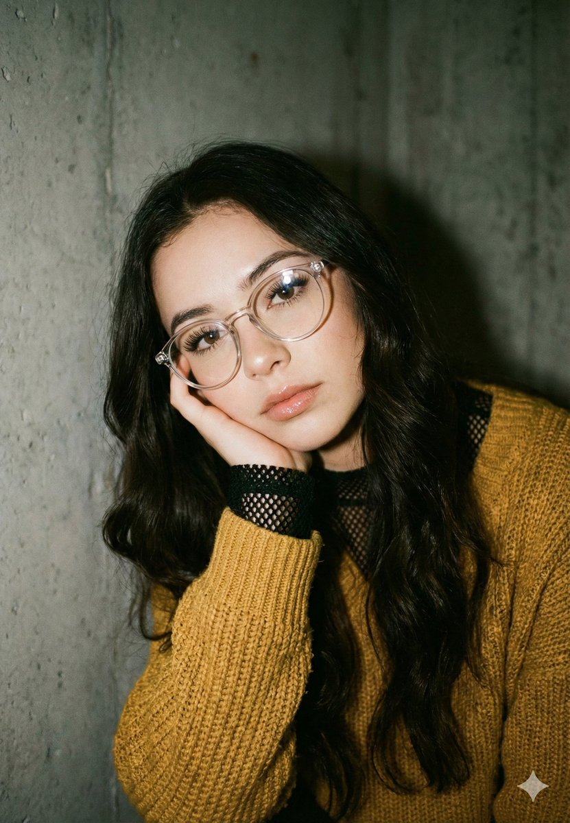 Mustard Sweater Aesthetic Portrait Prompt — output 1