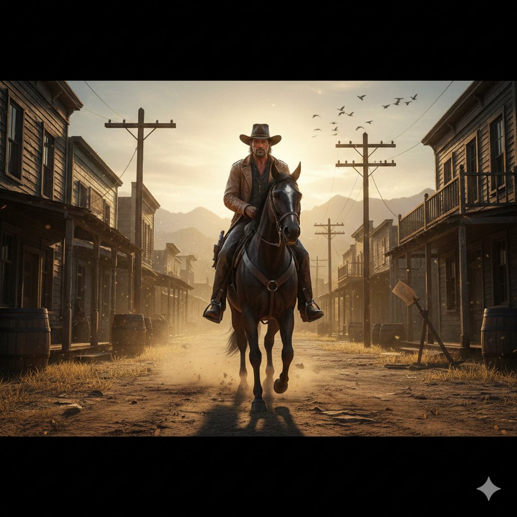 Gritty Western Gunslinger Scene Prompt — output 1