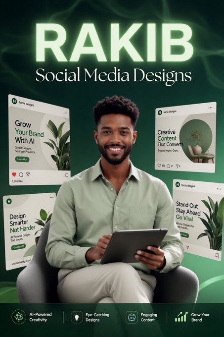 Product Marketing - RAKIB Social Media Design Poster — output 1