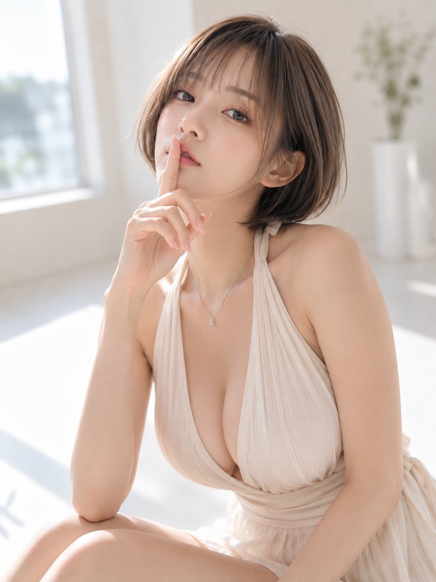 Profile / Avatar - Shh Finger on Lips Beauty Portrait — output 1