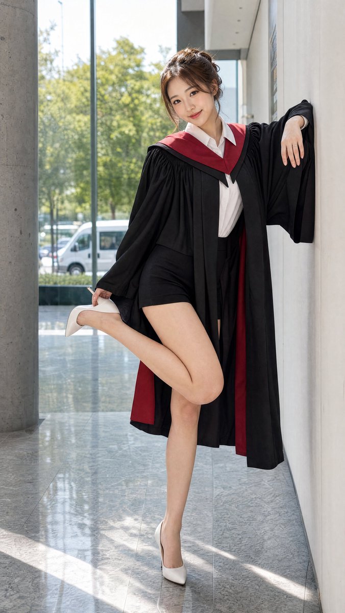 Profile / Avatar - Graduation Portrait in Modern University — output 1