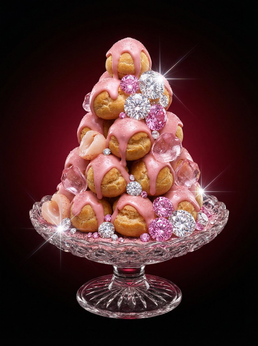 Product Marketing - Luxury Dessert Still Life with Diamonds and Molten Center — output 1