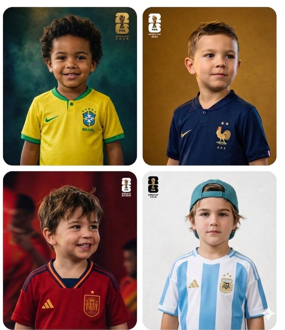 World Cup Children Football Portraits — output 1