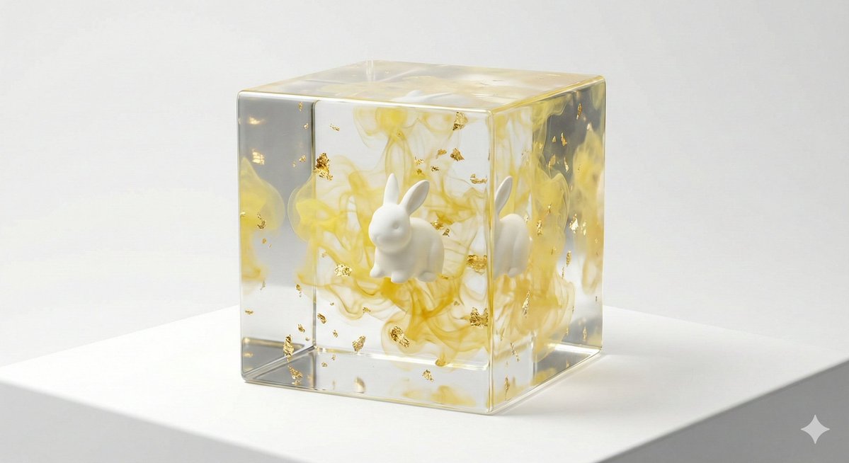 Epoxy Resin Art Cube Generation — output 1