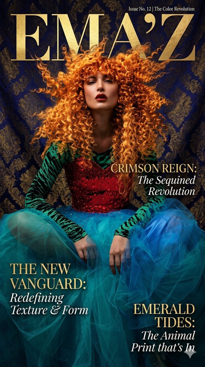 Product Marketing - Maximalist Fashion Magazine Cover — output 1