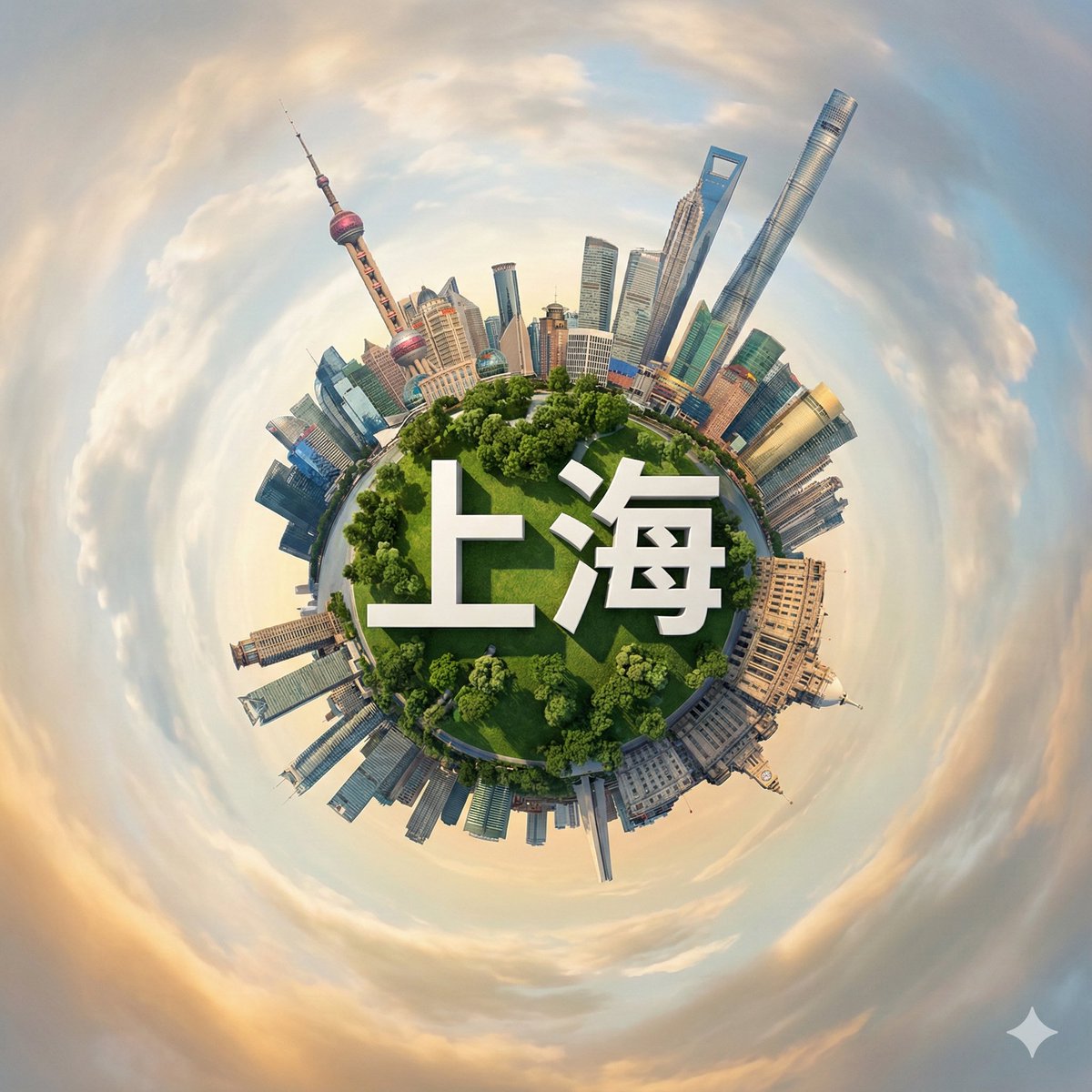 Hyperrealistic Miniature Planet Cityscape — output 1