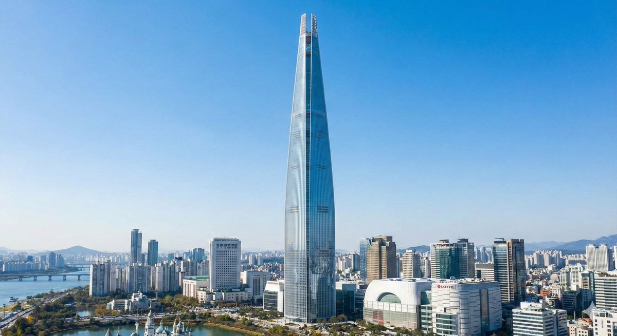 Generate landmark-focused cityscape from coordinates — output 1