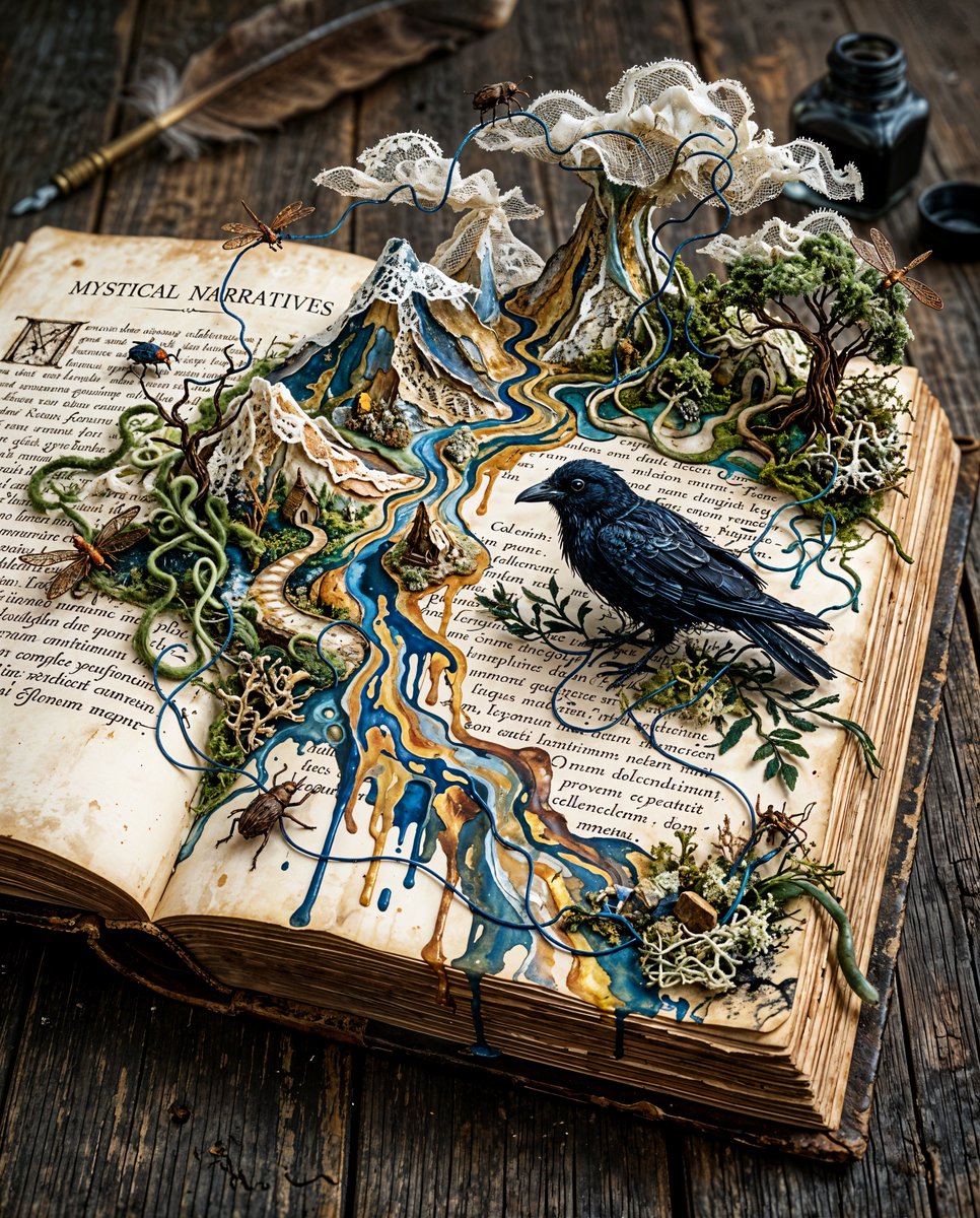 Comic / Storyboard - Surreal Miniature Book World — output 1