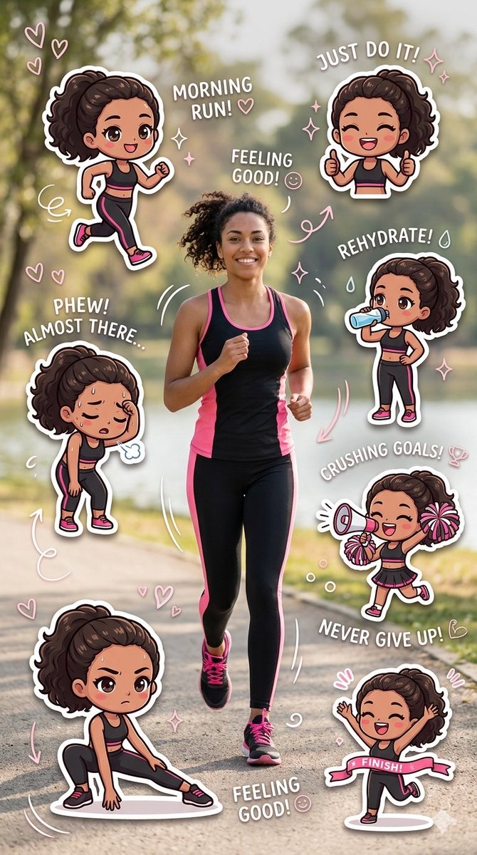 Infographic / Edu Visual - Fitness Journey Digital Collage — output 1