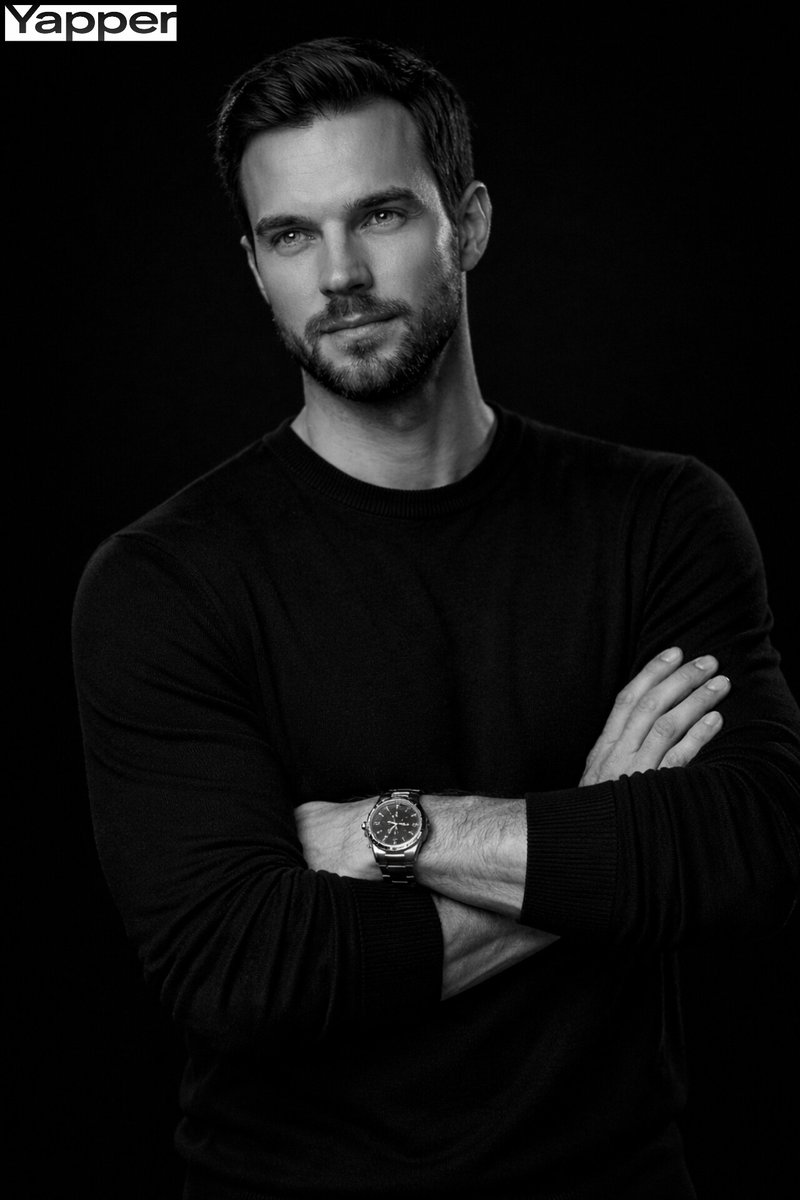 Profile / Avatar - Cinematic Monochrome Male Portrait — output 1