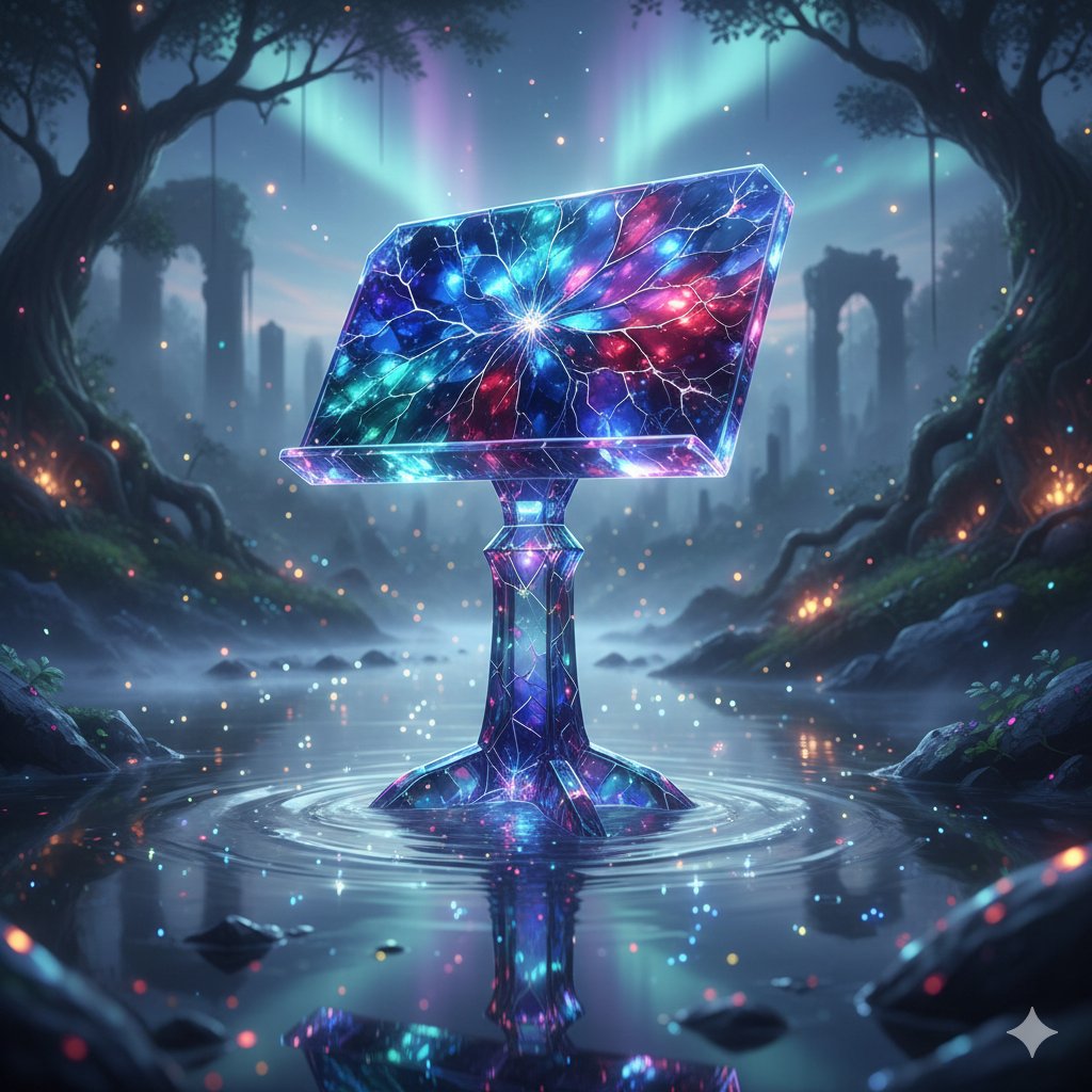 Mystical Crystal Music Stand Image Prompt — output 1