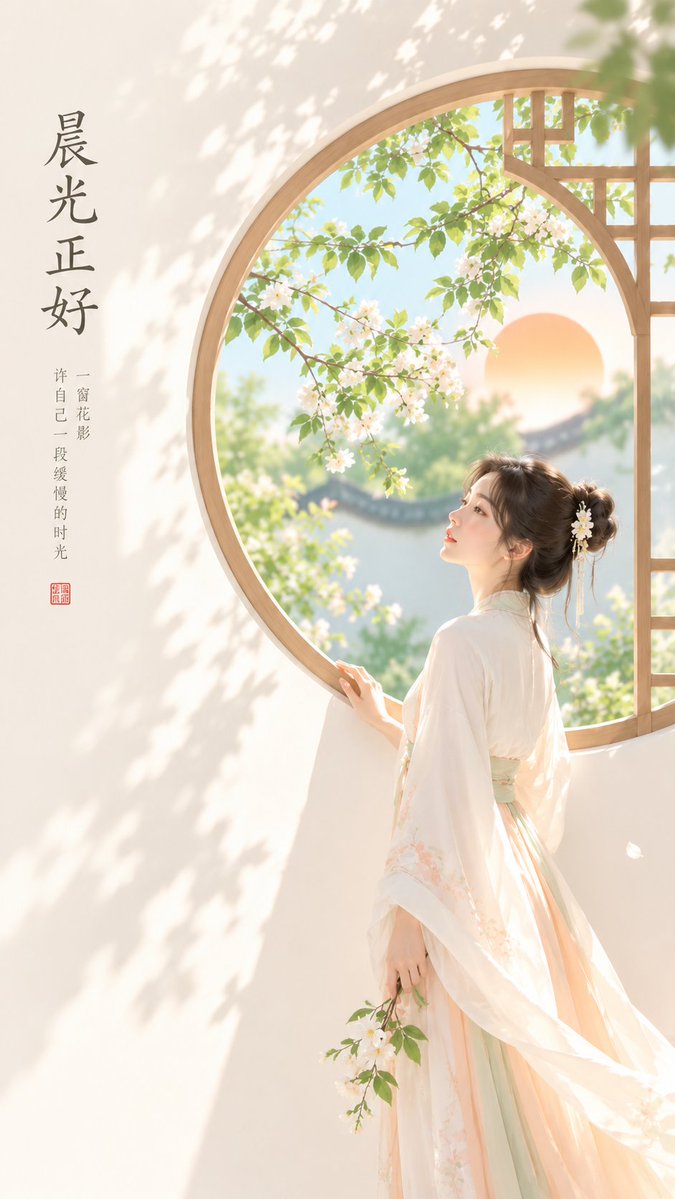 Social Media Post - Oriental Zen Aesthetic Wallpaper — output 1