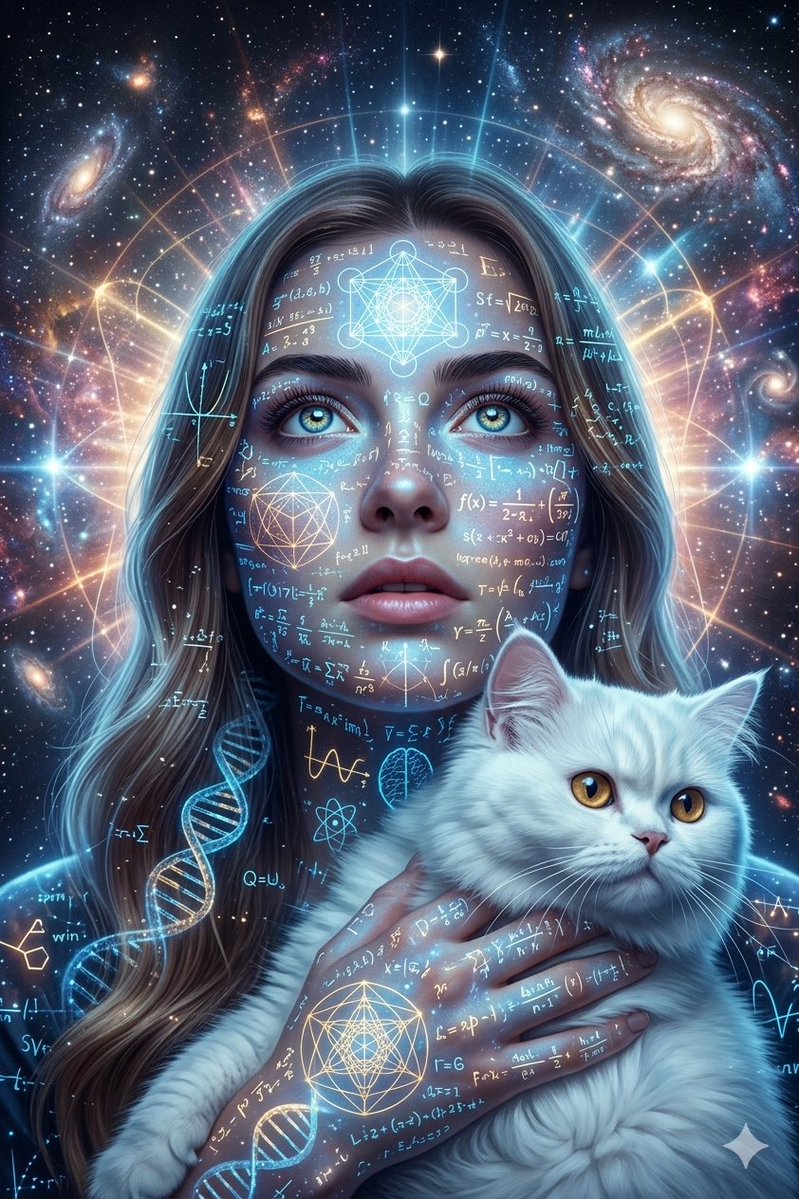 Cosmic Science Visualization Portrait — output 1