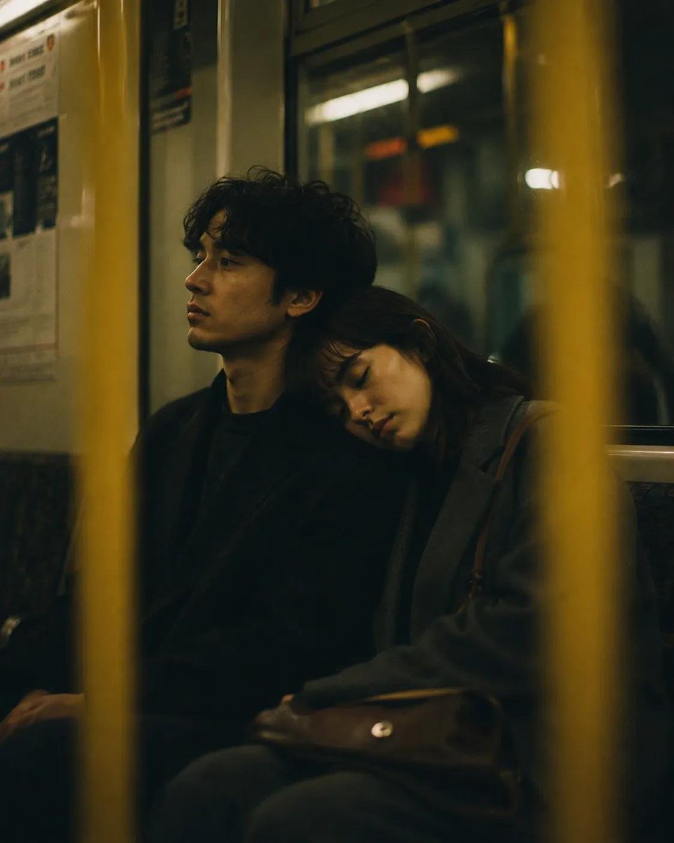 Comic / Storyboard - Cinematic Night Subway Couple Portrait — output 1