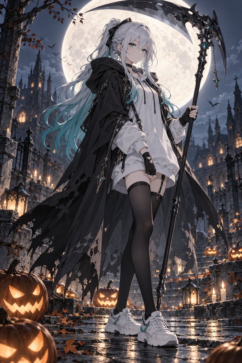 Social Media Post - Halloween Scythe Girl