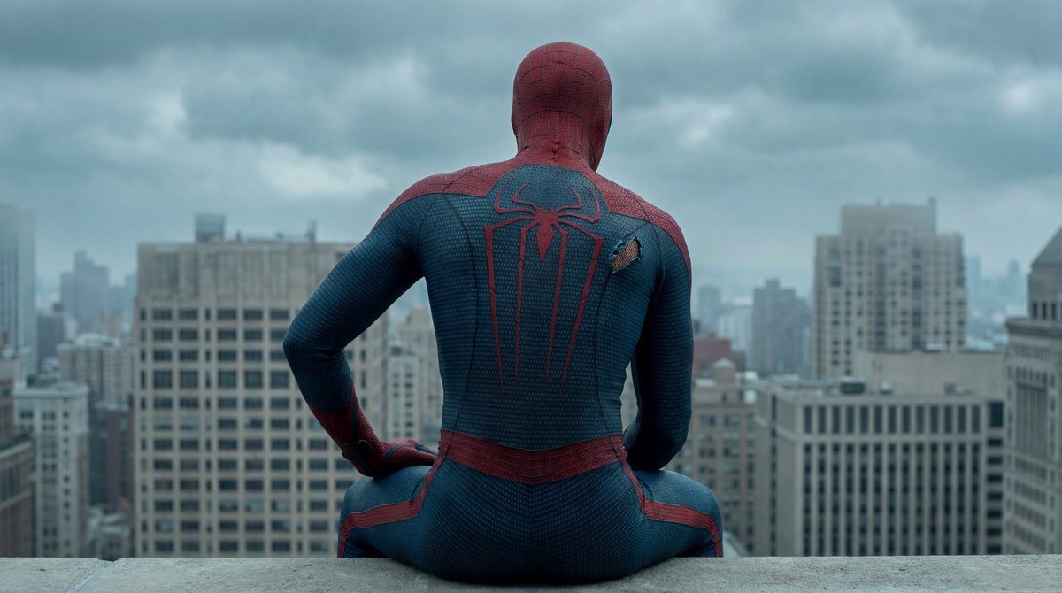 Comic / Storyboard - Cinematic Superhero Rooftop Prompt — output 1