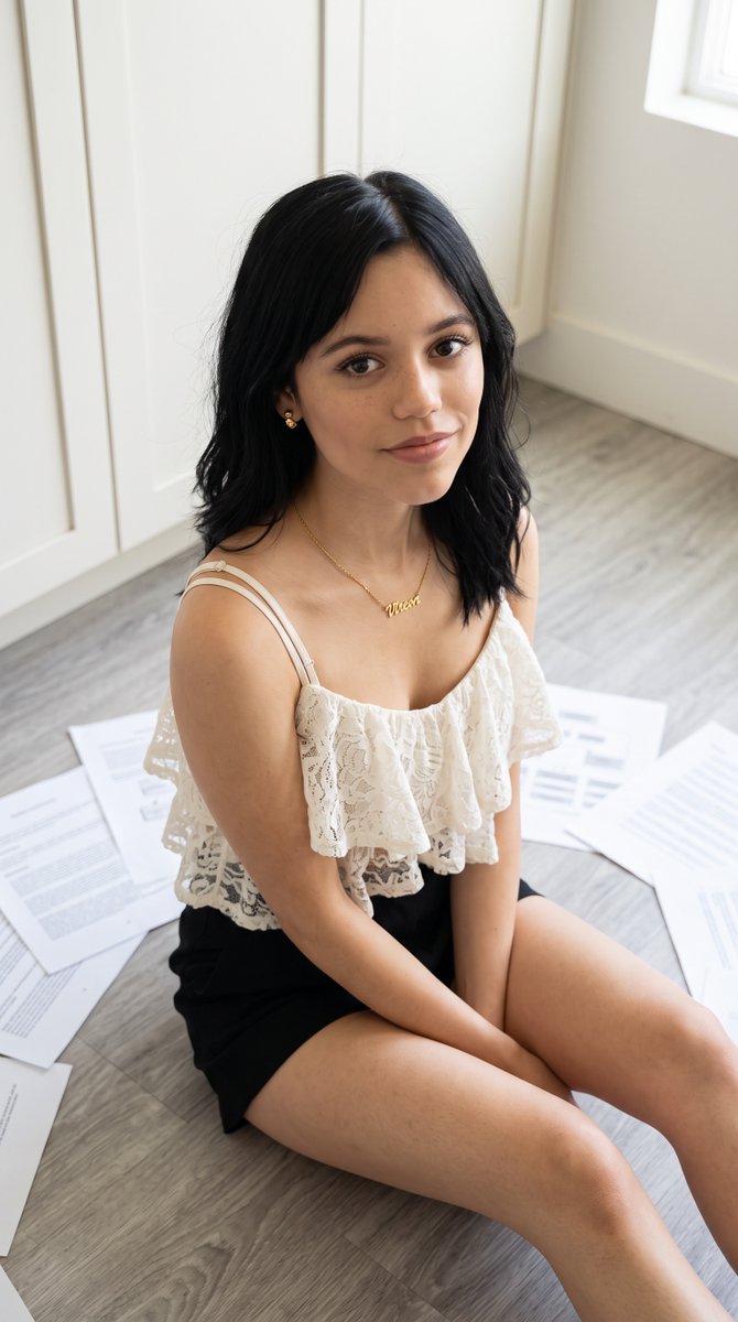 Profile / Avatar - Jenna Ortega Indoor Lifestyle Portrait — output 1