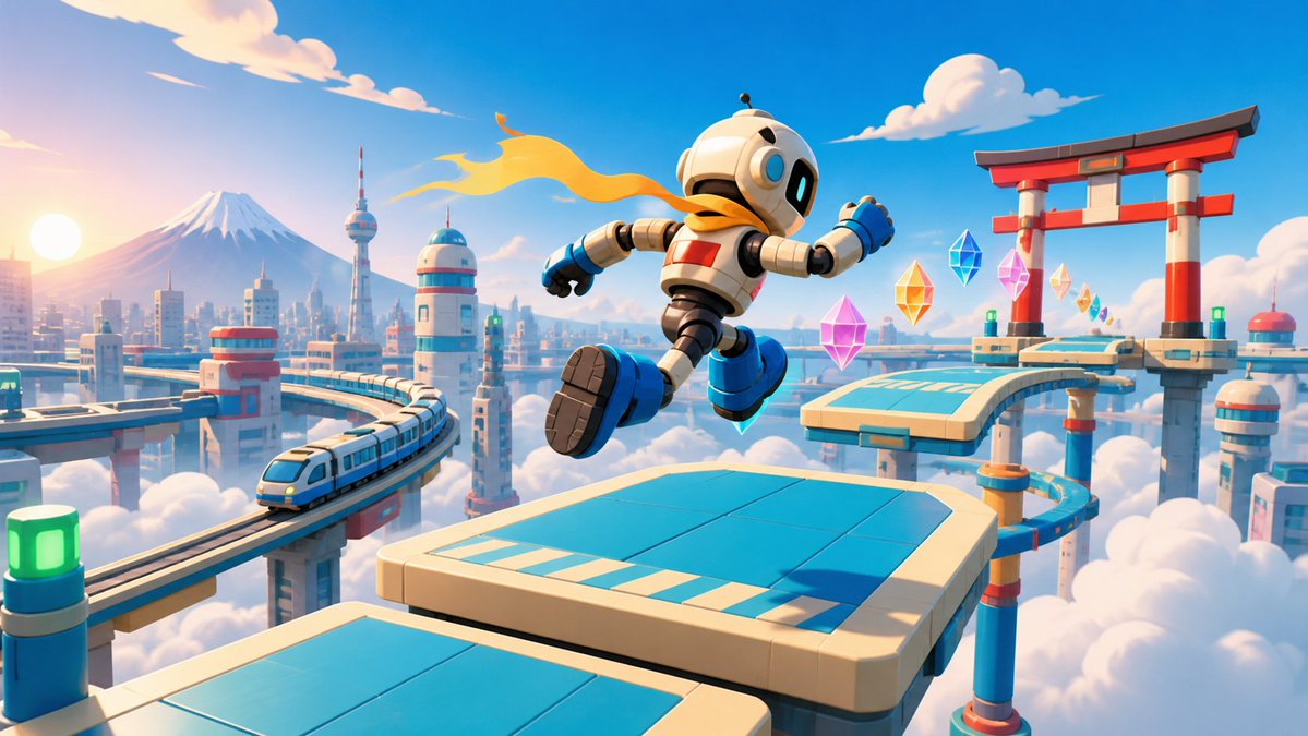 Game Asset - Futuristic Sky Runner Robot — output 1