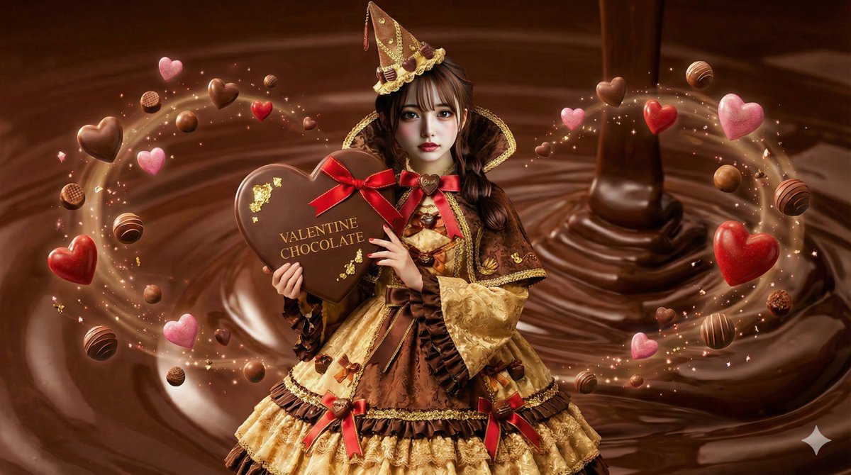 AI Illustration of a Wizard Making Valentine's Day Chocolate — output 1