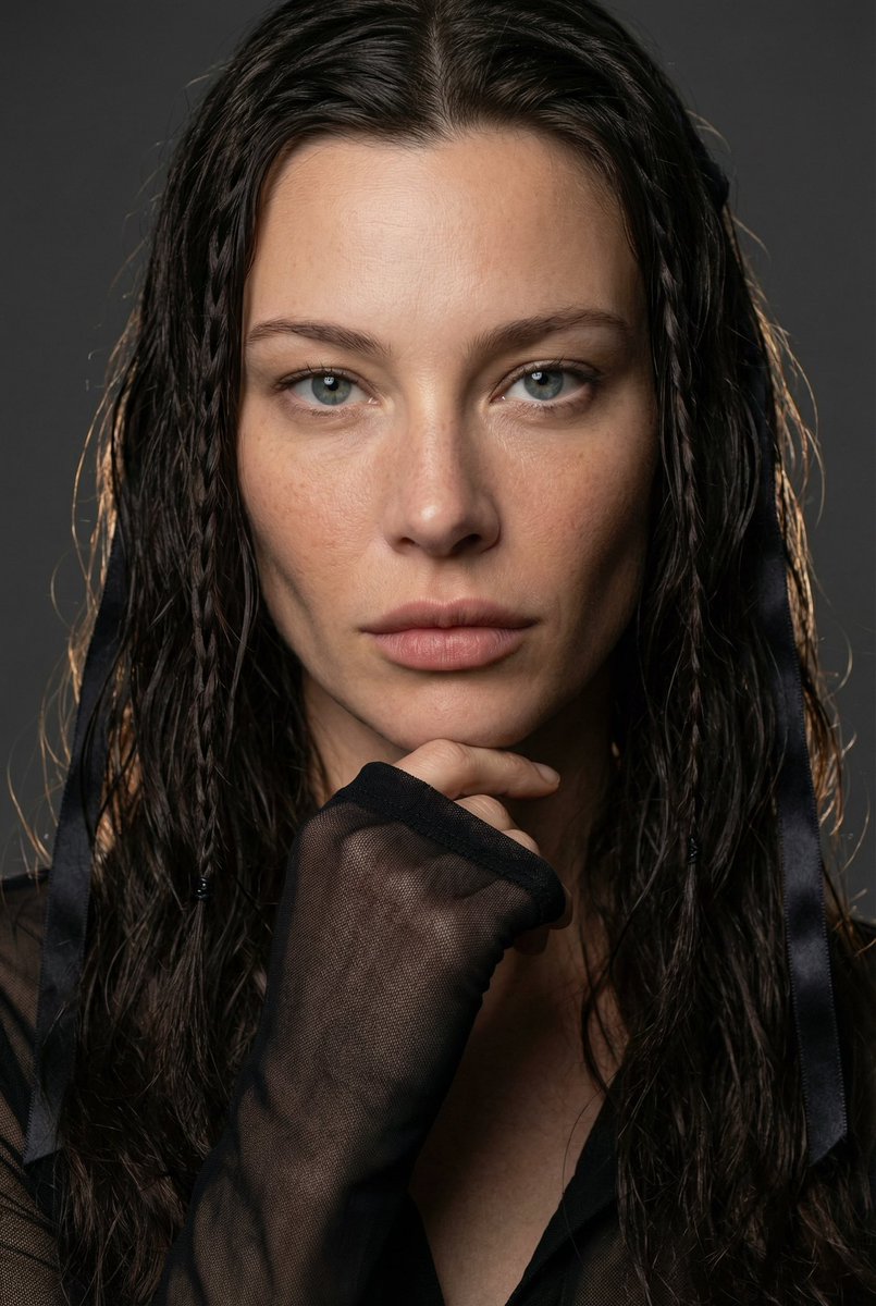 Social Media Post - High-End Editorial Beauty Portrait Prompt — output 1