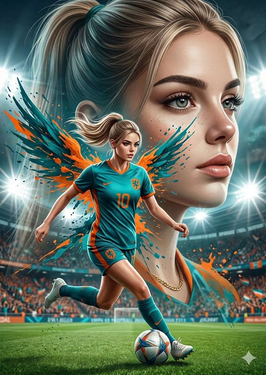 Product Marketing - Double Exposure Football Poster — output 1