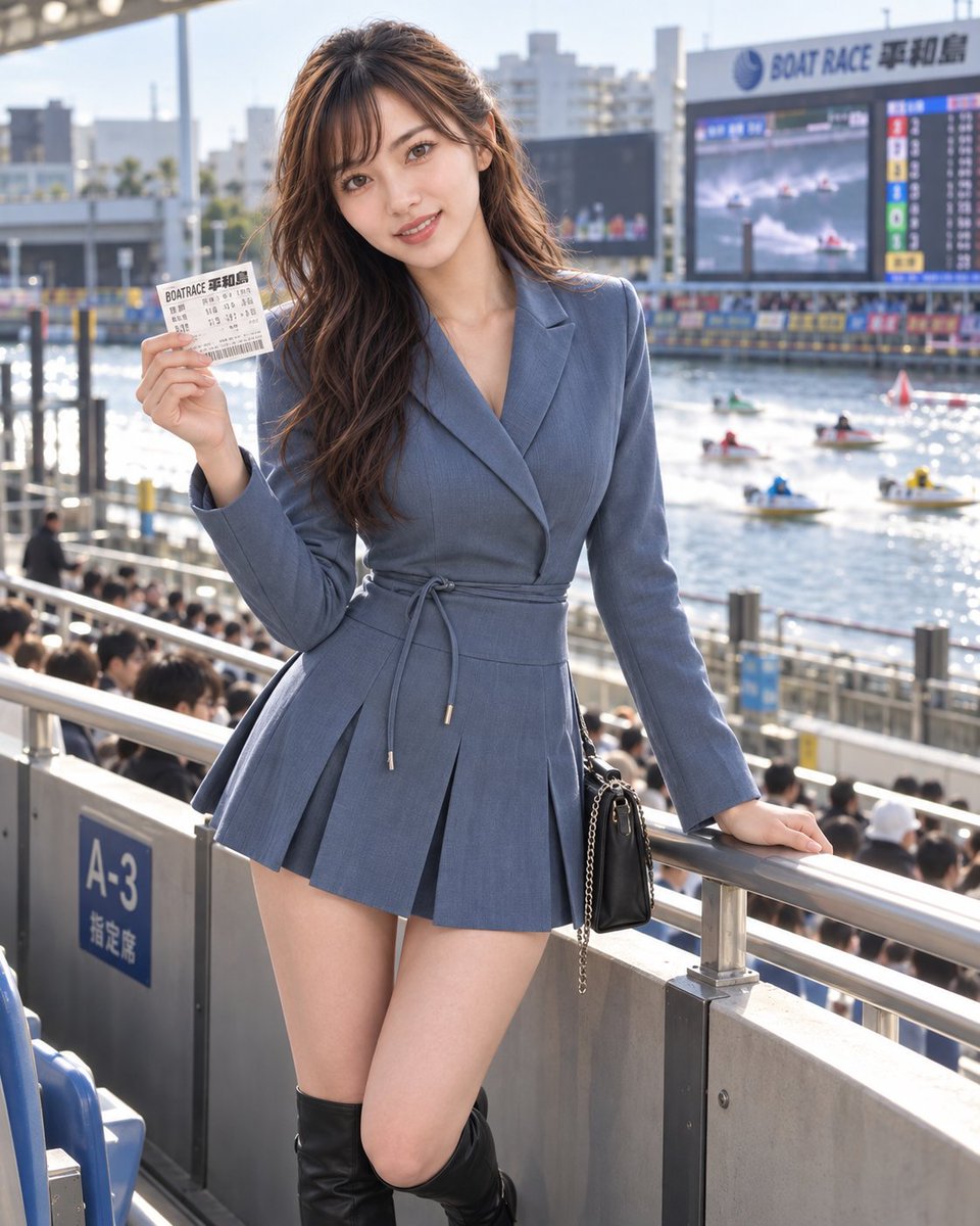 Social Media Post - Woman at Boat Race Venue