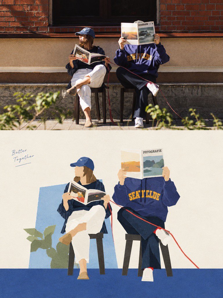 Social Media Post - Premium Editorial Poster with Cut-Paper Collage Lower Half