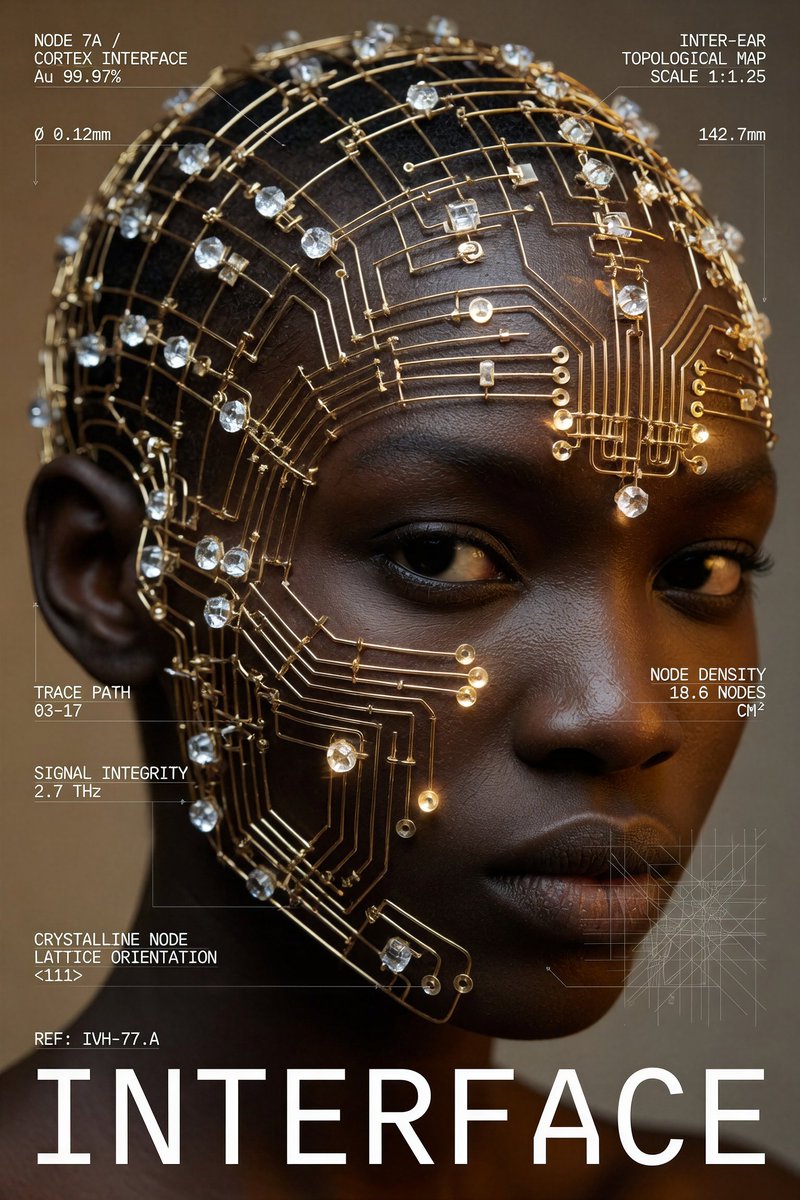 Product Marketing - Cybernetic Interface Fashion Poster — output 1