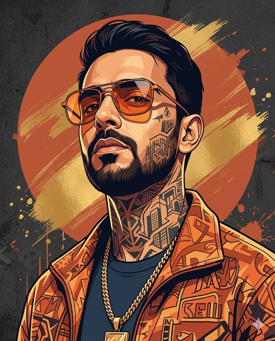 Social Media Post - Prompt for stylized urban portrait with reference image fidelity — output 1