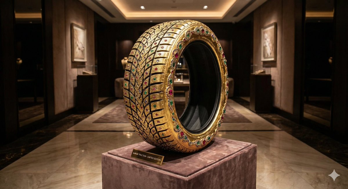 E-commerce Main Image - Luxury Snow Tire Image Generation — output 1
