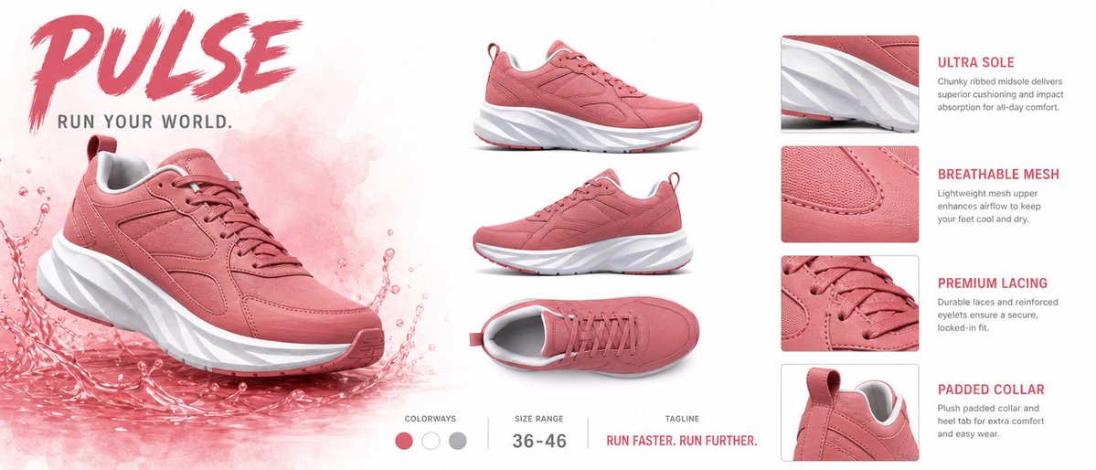 Product Marketing - PULSE Sneaker Product Sheet — output 1