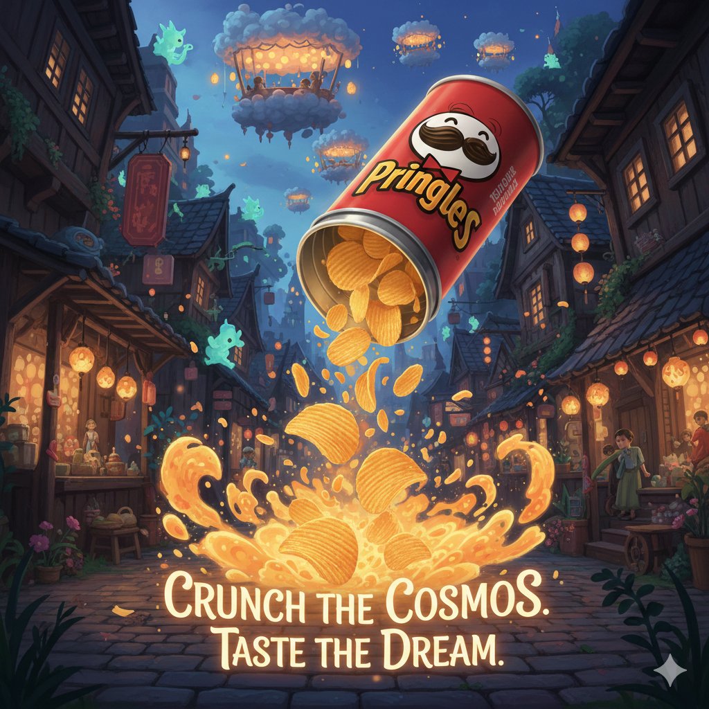 Product Marketing - Surreal Studio Ghibli food advertisement prompt — output 1