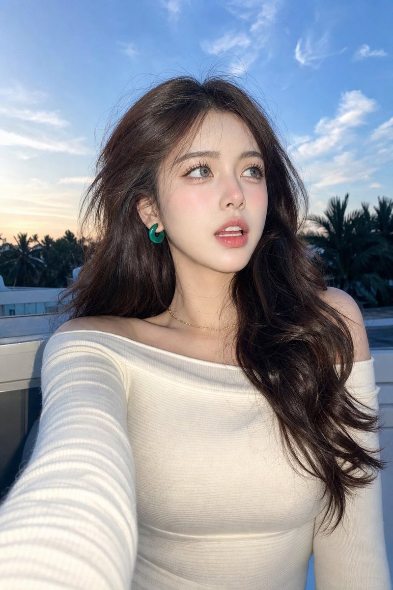 Profile / Avatar - Blue Hour Rooftop Selfie — output 1