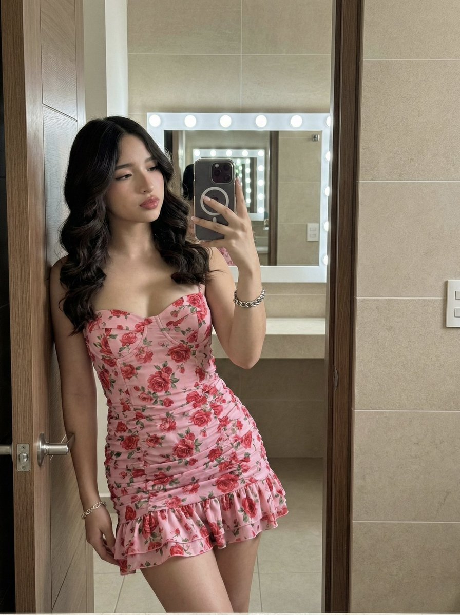 Social Media Post - High-Fidelity Mirror Selfie Portrait with Identity Lock — output 1