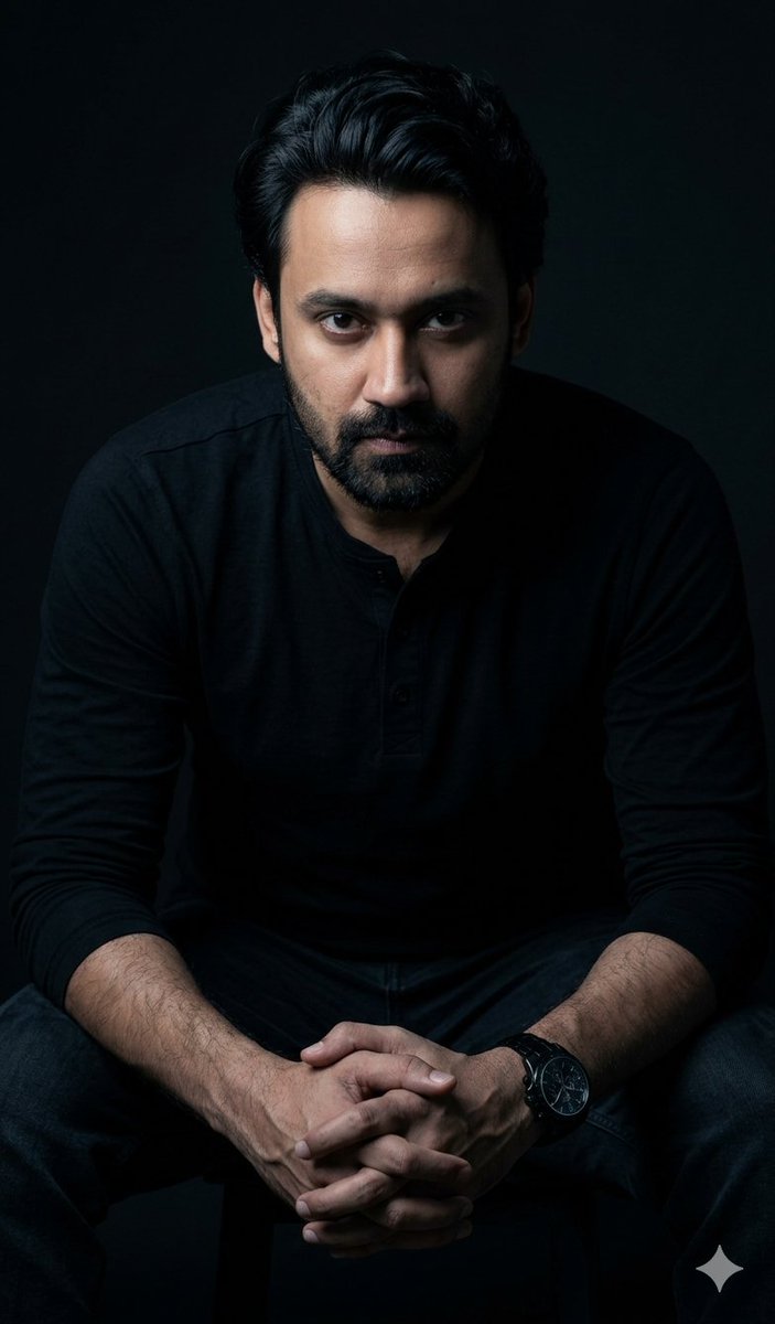 Profile / Avatar - Powerful Studio Portrait with Low-Key Lighting — output 1