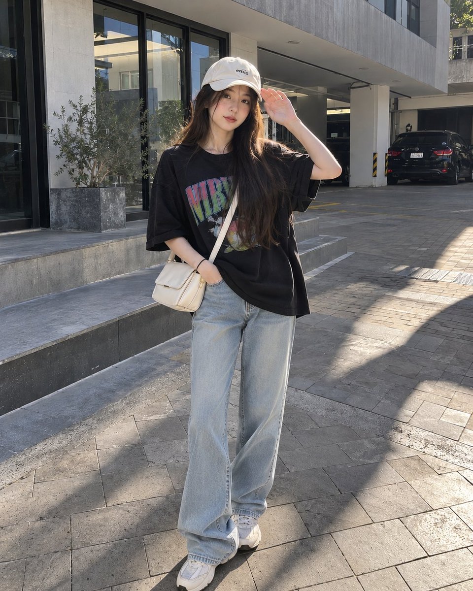 Social Media Post - Casual Street Fashion Portrait — output 1