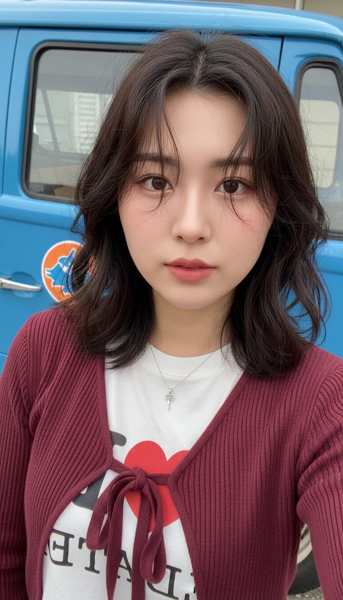 Profile / Avatar - East Asian Woman Realistic Selfie — output 1