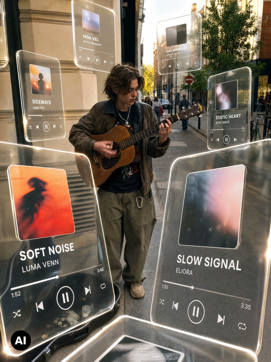 Social Media Post - Cinematic Holographic Music Player Edit — output 1