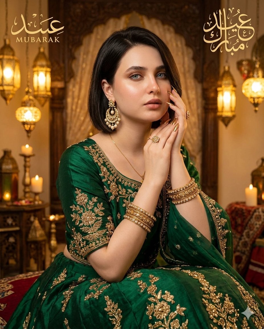 Social Media Post - Eid Mubarak Portrait — output 1