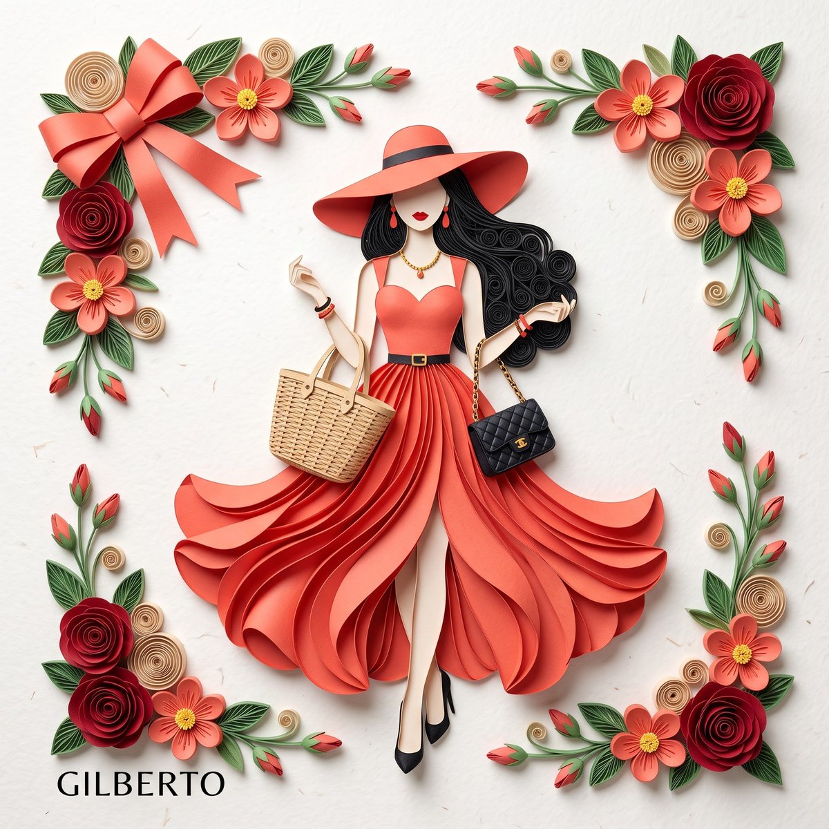 Product Marketing - 3D Layered Paper Quilling Fashion — output 1