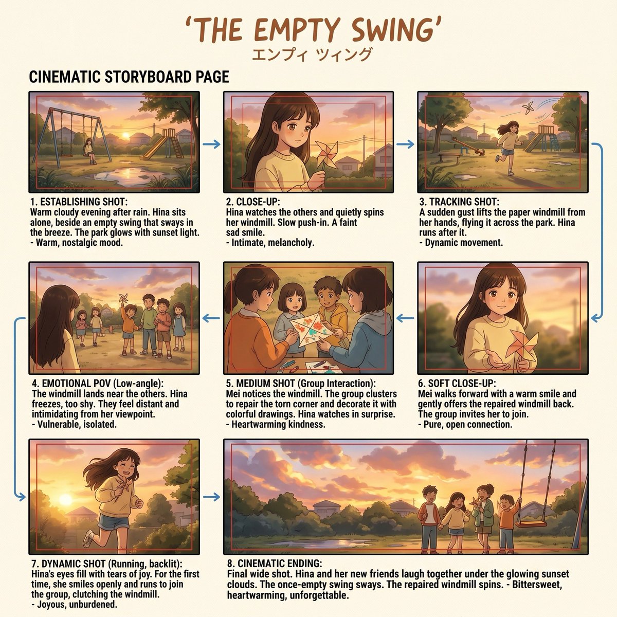 Comic / Storyboard - Anime Film Storyboard Board — output 1