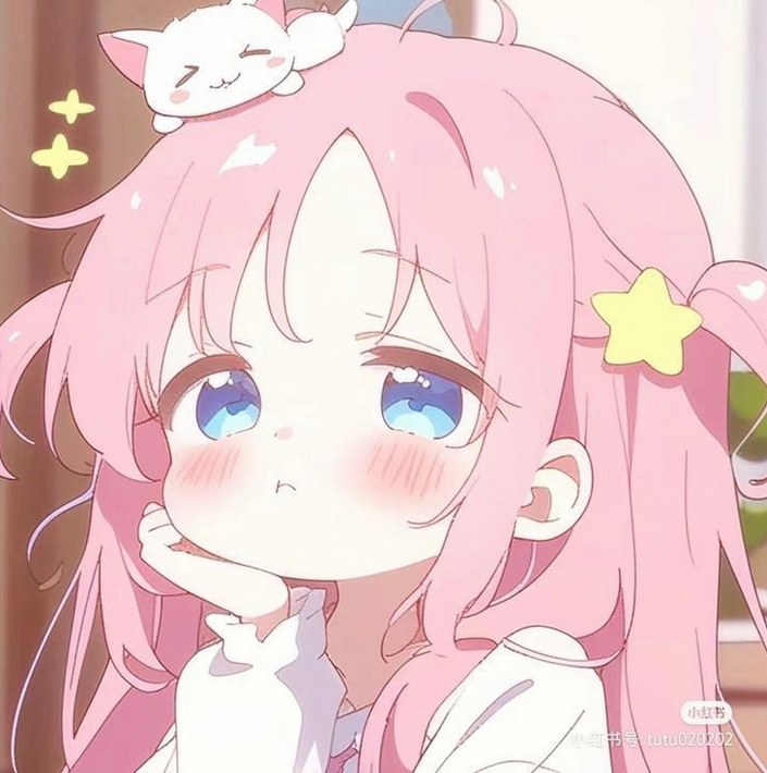 YouTube Thumbnail - Sleepy Pink-Haired Chibi Girl — output 1