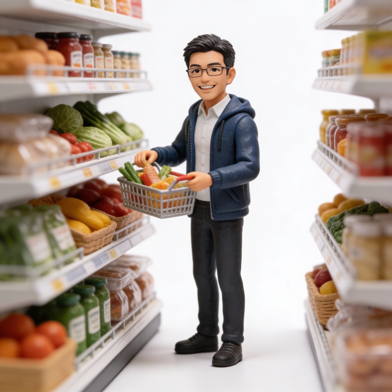 Miniature Figure Generation: Everyday Life of 'Scissors Old Man' — output 1